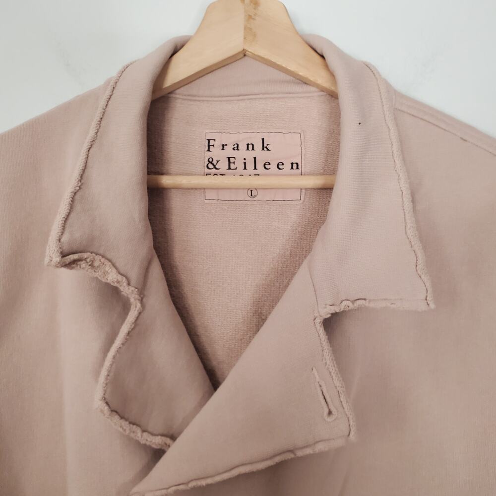 Frank & Eileen Mini Belfast Biscotti Triple Fleece Cropped Sweatshirt Coat Large - Picture 4 of 9